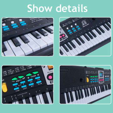 61 Keys Digital Music Electronic Keyboard Electric Piano Organ & Microphone Set