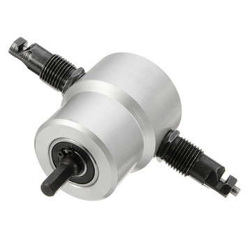 Drillpro YT-160A Double Head Sheet Metal Nibbler Cutter Drill Attachment Metal Sheet Cutter