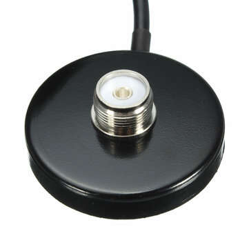Black UHF 136-174MHz/400-470MHz Radio Antenna UHF with Magnet Mount Base