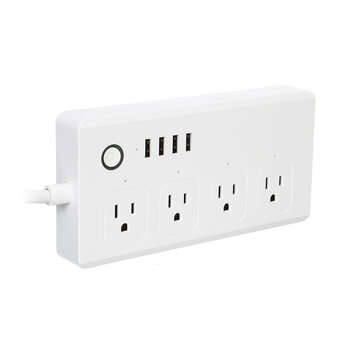 4 AC 4 USB Smart Switch Socket App Timing Remote Control Support Alexa Google Home... (PLUG: USPLUG)