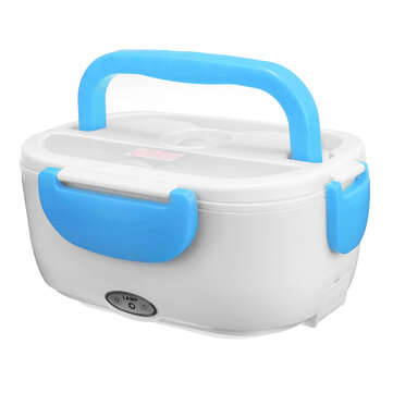 1.2L 220V 40W Electric Lunch Box Heated Food Container Car Plug Picnic Bento  (COLOR.: BLUE)