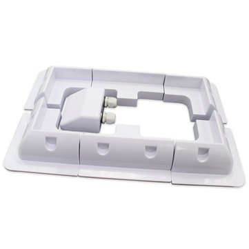 7PCS ABS Solar Panel Mounting Bracket Kits Cable Entry Gand for Caravan Motorhome RV