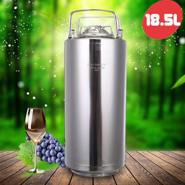 18.5L 304 Stainless Steel Home Brew Keg Bottles Growler Fresh Be Making Barrels