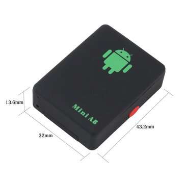 Mini Global A8 GPS Tracker Waterproof Auto Tracker Real-Time GSM/ GPRS/ GPS Tracking Power Tracking