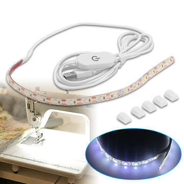 DC5V USB Power Supply Sewing Machine LED Strip Light with Touch Dimmer Switch (COLOR.: COOLWHITE)