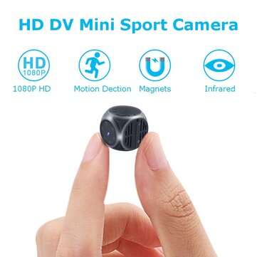 1920*1080P HD DV Mini Recorder FPV Camera FOV 140 Degree Built-in Battery Support 32G Micro SD Card