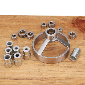 Drillpro 16pcs Drill Guide Hole Vertical Pocket Jig 5/6/7/8/9/10/12mm 90 Degree Drill Hole Punch Loc