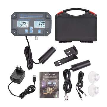 6-in-1 Ph/ec/tds/salt/g.s/temperature Wifi Water Quality Tester Wall Mounted Water... (plug: Euplug)