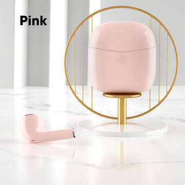 Bakeey J68 TWS Heaphones bluetooth 5.0 In-ear IPX5 Headsets Sport Bass Stereo Earbu... (COLOR: PINK)