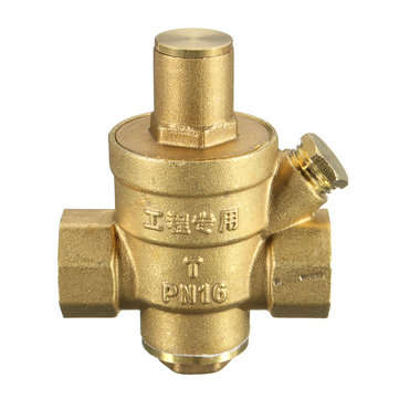 DN20 NPT `` Adjustable Brass Water Pressure Regulator Reducer with Gauge Meter