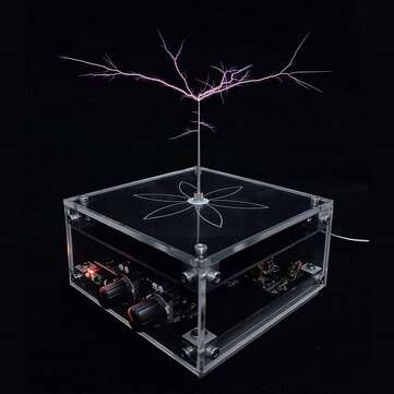 BNC Tesla High-frequency Electric ARC Music Tesla Coil with 48V 2A Power Supply
