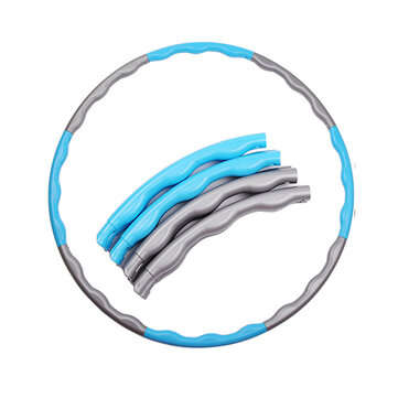 80cm Detachable Exercise Hoop Yoga Circles Workout Indoor/Outdoor Fitness Fat Burni... (COLOR: GREY)