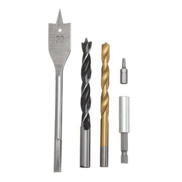 31Pcs Titanium Coated Hole Saw Cutting Set 1/4 Inch Hex Shank Magnetic Connecting Rod Screwdriver Bi