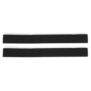 2pcs Silicone Stove Counter Gap Cover Heat Resistant Gap Filler Seals Kitchen Gap ... (COLOR: BLACK)