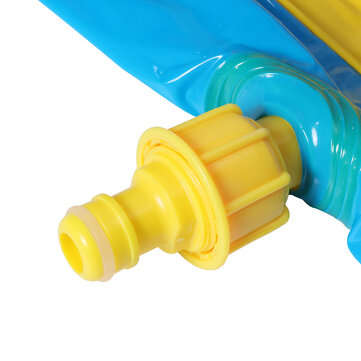 488x71cm Inflatable Water Slide Large Double Racer Pool Kids Water Play Racer with Slide Board Surfi