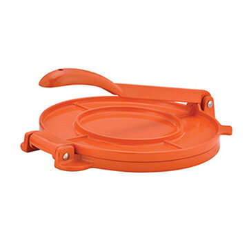 Tortilla Maker Press Heavy Duty Restaurant Commercial Authentic Aluminium Meat P... (COLOR.: ORANGE)
