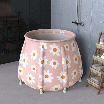 6 Layers Thicken Portable Folding Bathtub Water Tub Indoor Outdoor Room Adult Spa Bath... (TYPE: #8)