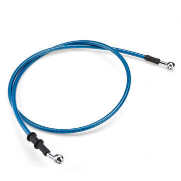 59" Motorcycle Braided Brake Line – 10mm Red Silicone Hose For Clutch & Fuel