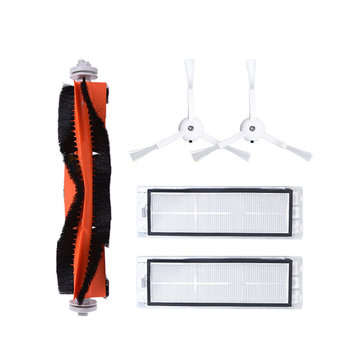 7pcs Main Brush Filter Roller Brush Cover Comb Side Brush  For Xiaomi Roborock Robot Vacuum Cleaner