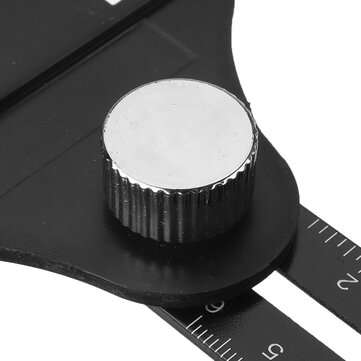 Aluminum Alloy 25/40/45/55/75mm Multi Angle Tool Six Folding Universal Ruler Tile Hole Measure Tool