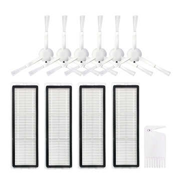 11pcs Replacements for Xiaomi Mijia 1C Vacuum Cleaner Parts Accessories HEPA Filters*4 Side Brushes*