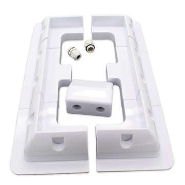 7PCS ABS Solar Panel Mounting Bracket Kits Cable Entry Gand for Caravan Motorhome RV