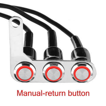 Motorcycle Switch Handlebar ON-OFF Push 3 Buttons Waterproof For Headlight Horn Horn T... (TYPE: #3)