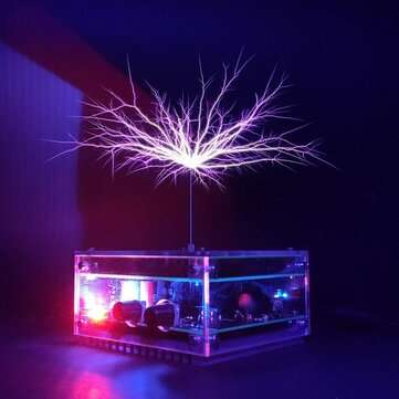 BNC Tesla High-frequency Electric ARC Music Tesla Coil with 48V 2A Power Supply