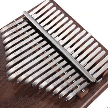 HLURU 17 Key Kalimba Finger Piano Thumb Wood Musical Instrument For Beginner Walnut