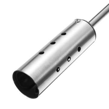 Butane Gas Burner Torch Ignition Weed Killer Flamethrower With 2 Stainless Steel Extension Pole