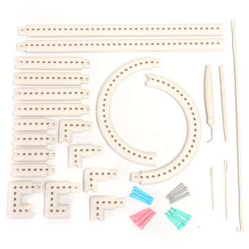 Craft Yarn Multi-function Knitting Board Knit & Weave Loom Kit DIY Tool Set