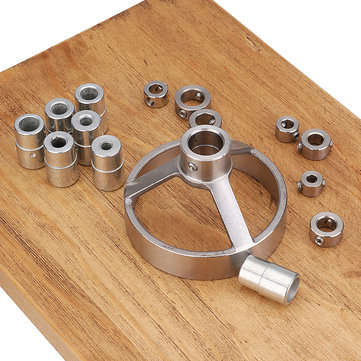 Drillpro 16pcs Drill Guide Hole Vertical Pocket Jig 5/6/7/8/9/10/12mm 90 Degree Drill Hole Punch Loc