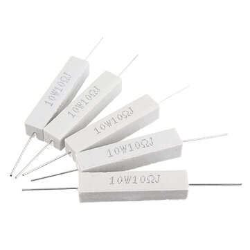 10pcs 10W 10 ohm 10R Ceramic Cement Resistor