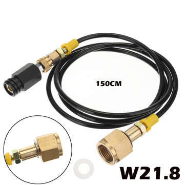 Soda Maker Club External Hose & Adapter Kit to CGA320 W21.8 CO2 Tank (TYPE: B)
