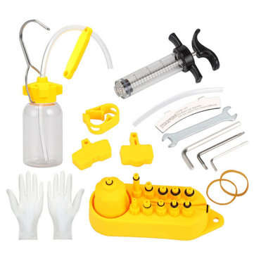 Universal Bicycle Hydraulic Disc Brake Bleed Kit Bike Tool Kit Brake System Mineral Oil Brake Funnel