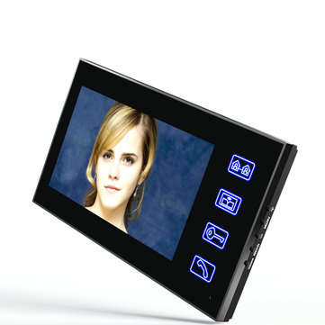 ENNIO 7" 2 Monitors Video Door Phone Doorbell Intercom Wireless Wifi System with  IR-CUT HD 1000TVL
