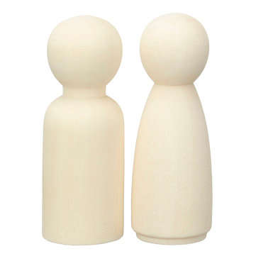 50Pcs/set Wooden Peg Doll Unfinished People Children Painted Wood Art Craft