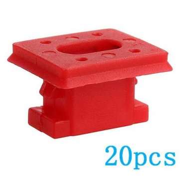 20pcs/set Dashboard Dash Trim Strip Clips Red Insert Grommets Keeper Clip Fit For BMW E46 E65/E66 E8