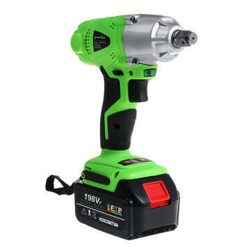 198vf Electric Wrench 550N Li-ion Battery Cordless Power Wrench Driver With Charger