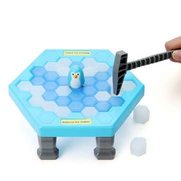Icebreaker Penguin Trap Kids Puzzle Desktop Game Ice Cubes Block Family Fun Toys