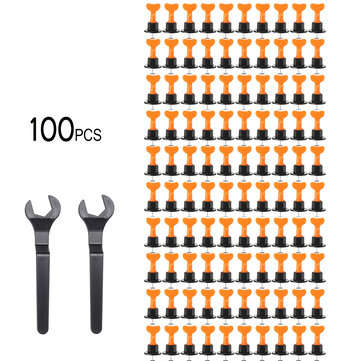 40/50/100Pcs Tile Leveling System Floor Kit Alignment Clip Reusable Spacers Lo... (QUANTITY: 100PCS)