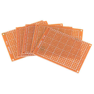 30pcs Universal PCB Board 5x7cm 2.54mm Hole Pitch DIY Prototype Paper Printed Circuit Board Panel Si