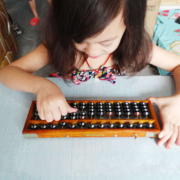 Wooden Frame Classic Ancient Calculator Abacus Soroban Plastics Bead Toy Develop Kid`s Mathematics