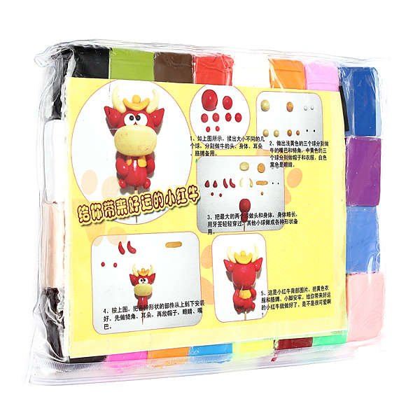 32pcs Colorful Fimo Polymer Modelling Soft Clay Craft DIY Toy