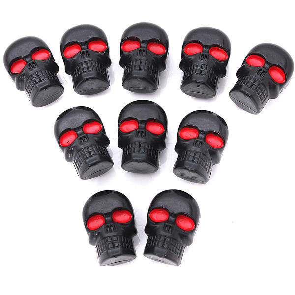 2 Pcs Skull License Plate Screw Bolt