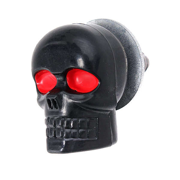 2 Pcs Skull License Plate Screw Bolt