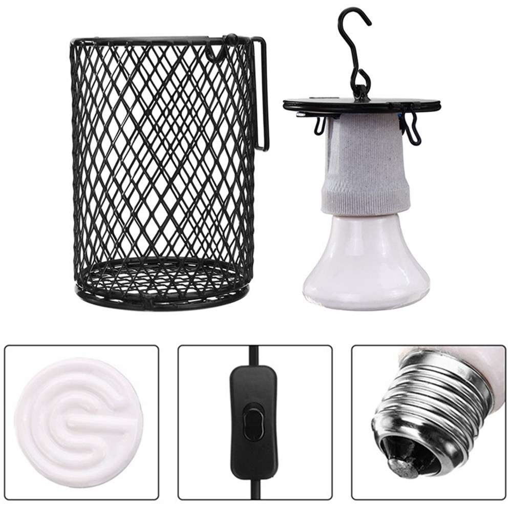 New AC110 AC220V 100W E27 Infrared Ceramic Emitter Heat Reptile Pet Light Bulb W