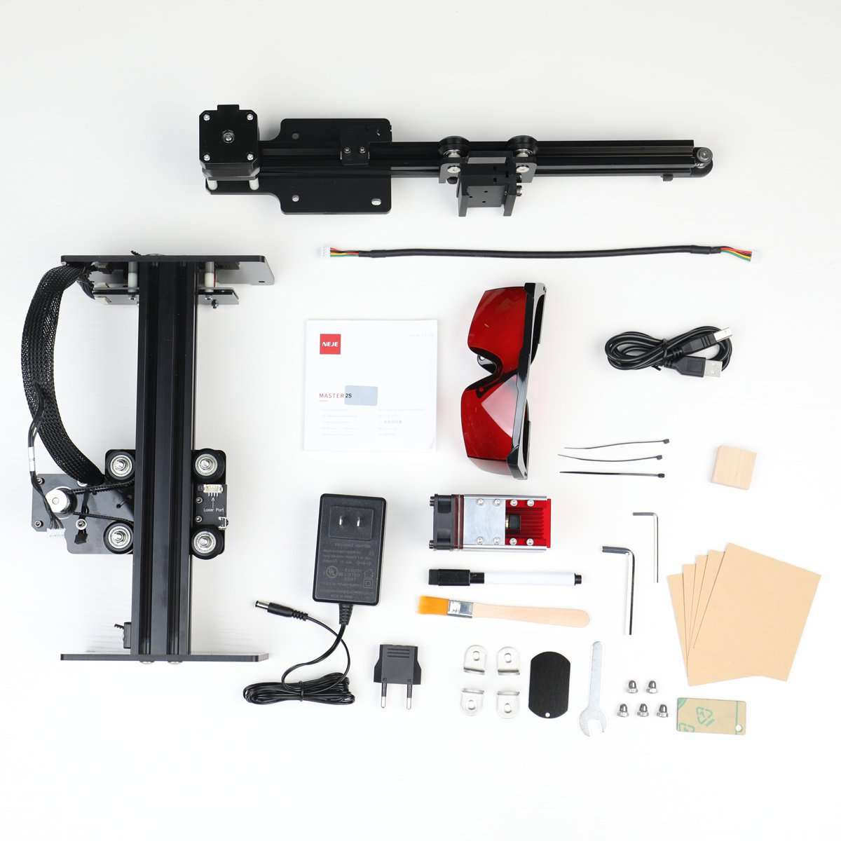 New NEJE Master 2S 30W Powerful Laser Engraving Machine Engraver Cutter 2 In 1 Adjustable Variable F