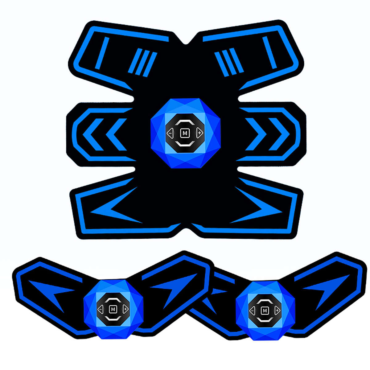 EMS Muscle Training Gear Stimulator ABS Waist Fit Abdominal Body Exercise Trainer Belt