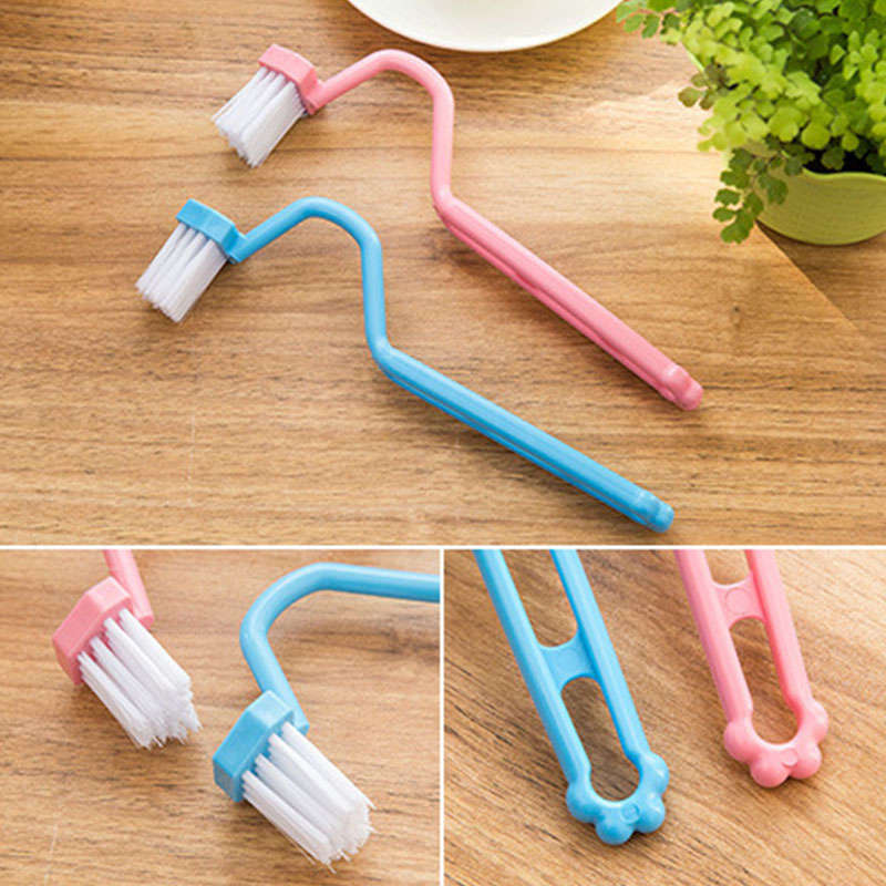 Portable Toilet Brush Scrubber V-type Cleaner Cleaning Brush Bent Bowl Handle Cleaning Brushes...